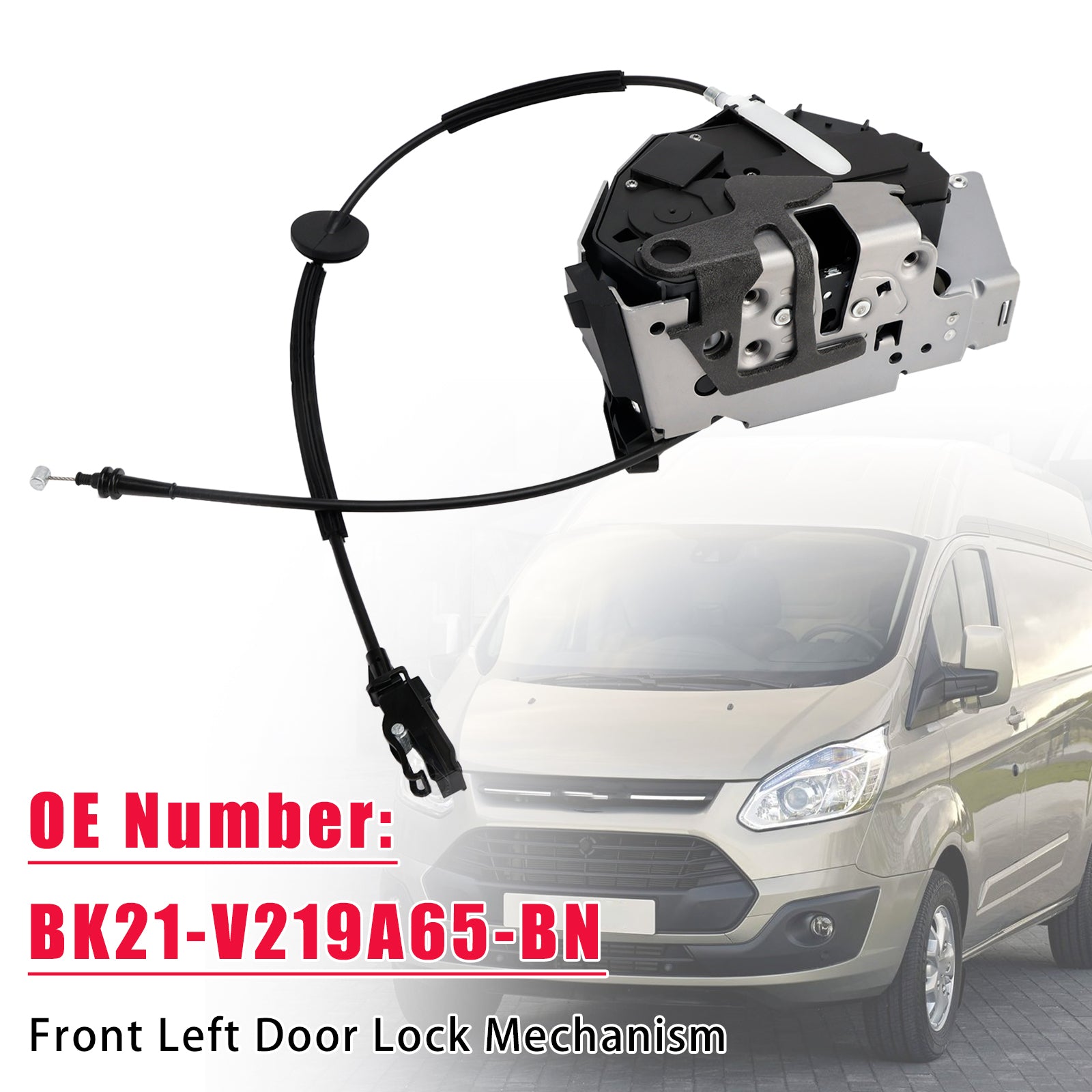 Front Left Door Lock Mechanism BK21-V219A65-BN For Ford Transit Custom MPV Bus 2012-