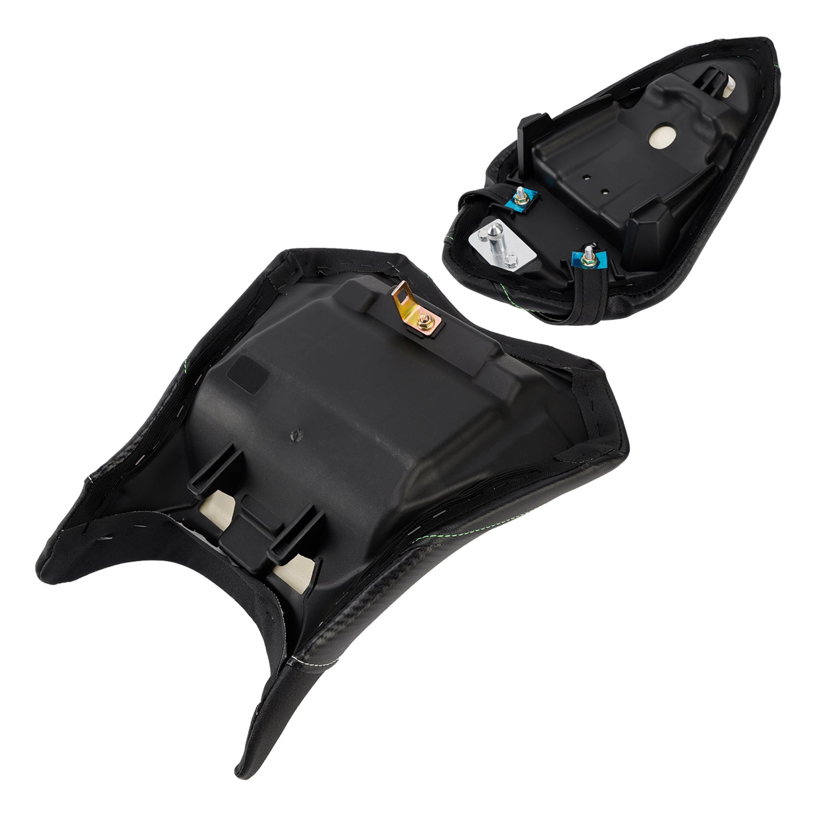 Front&Rear Raider Passenger Cushion Kit Black1 For Kawasaki Ninja 500 Z500 24-25