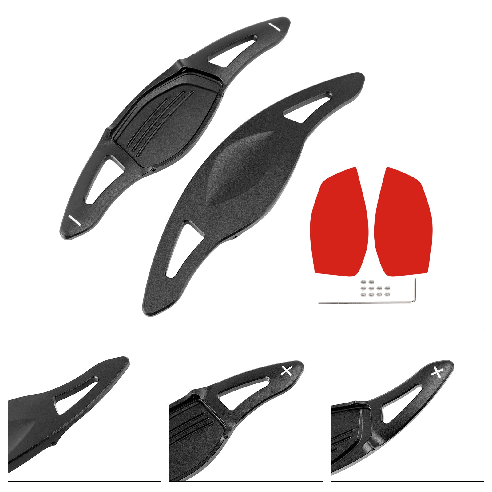 Extensión de palanca de cambios del volante para Audi RS5 RS3 TT RS Aluminio