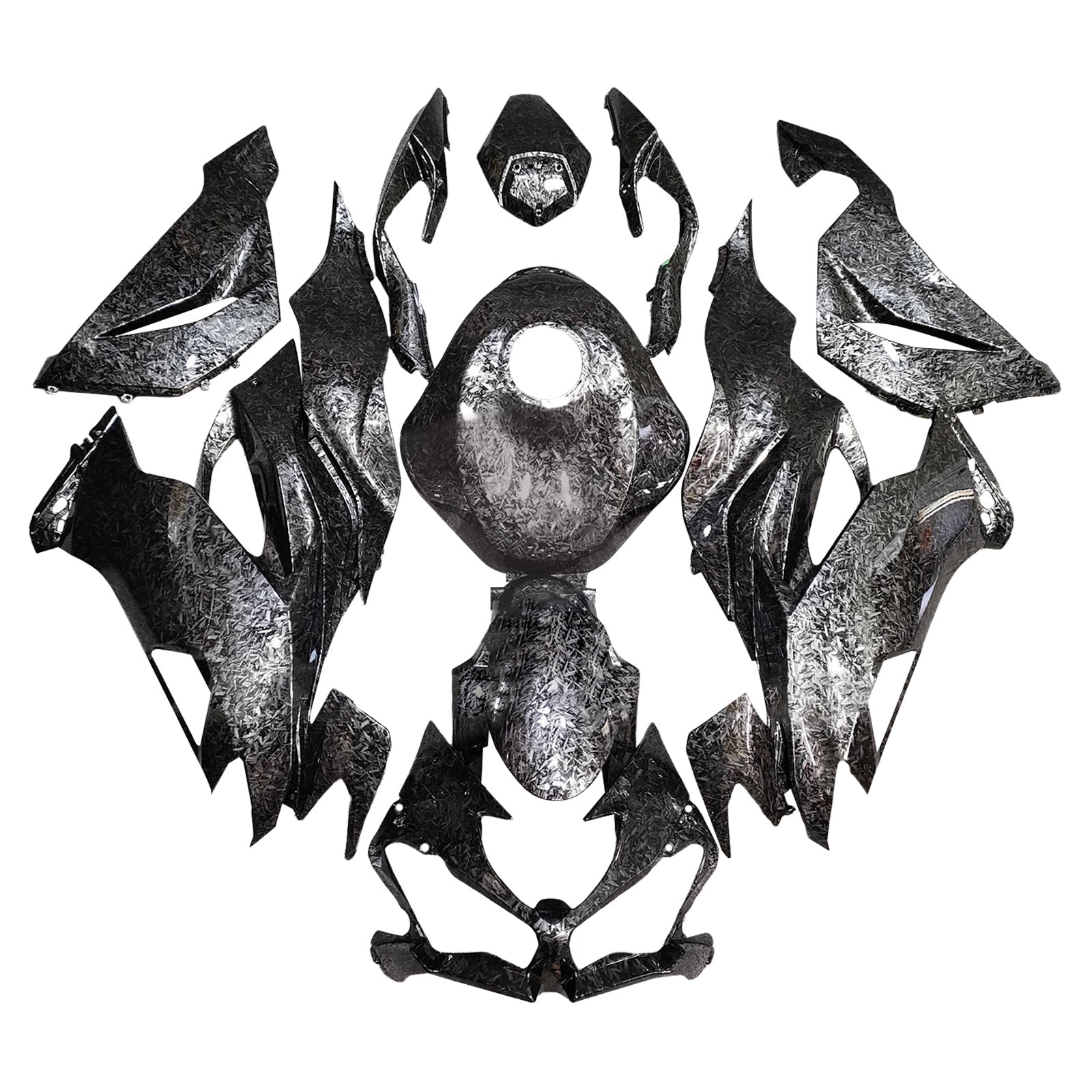 Injectiekuipset carrosserie kunststof ABS geschikt voor Kawasaki ZX6R 2019-2023