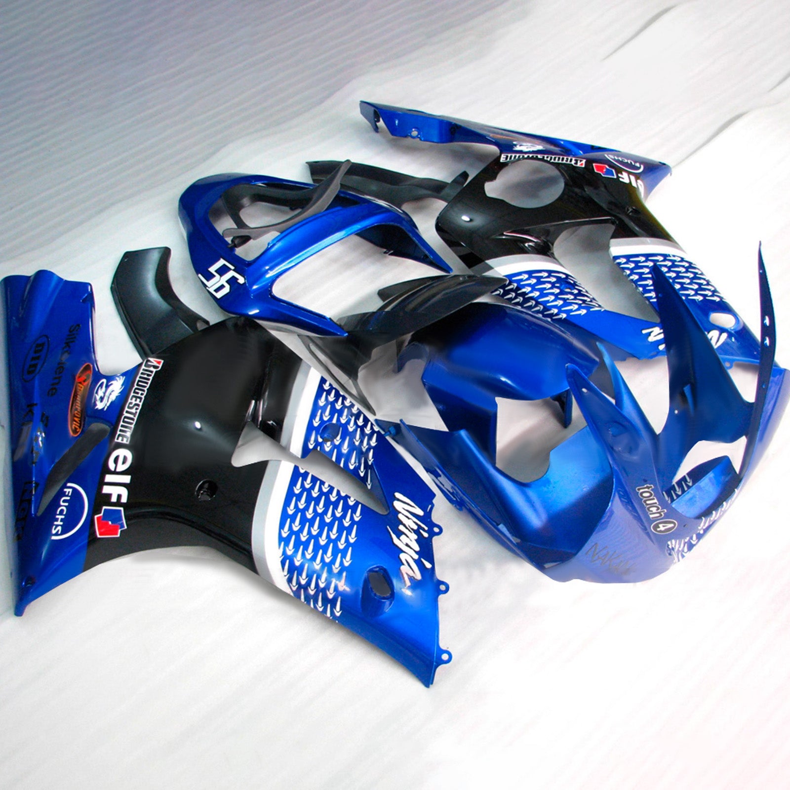 Injection Fairing Kit Bodywork Plastic ABS fit For Kawasaki ZX6R 636 2003-2004