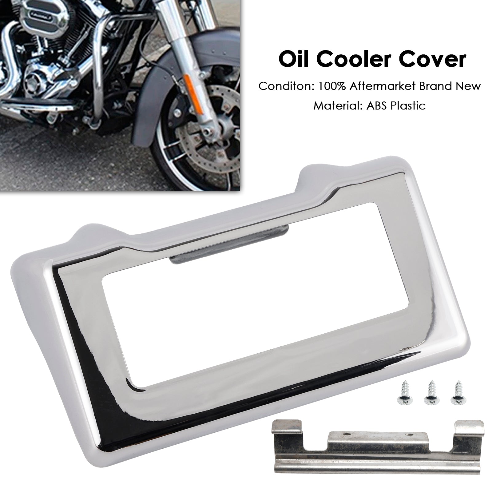 Oil Cooler Cover Fit For Touring Road King Street Glide 2011-2016
