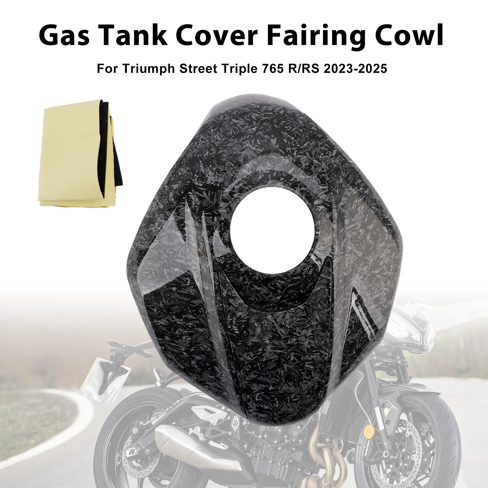 2023-2025 Street Triple 765 R/RS Gas Tank Cover Trim Fairing Cowl