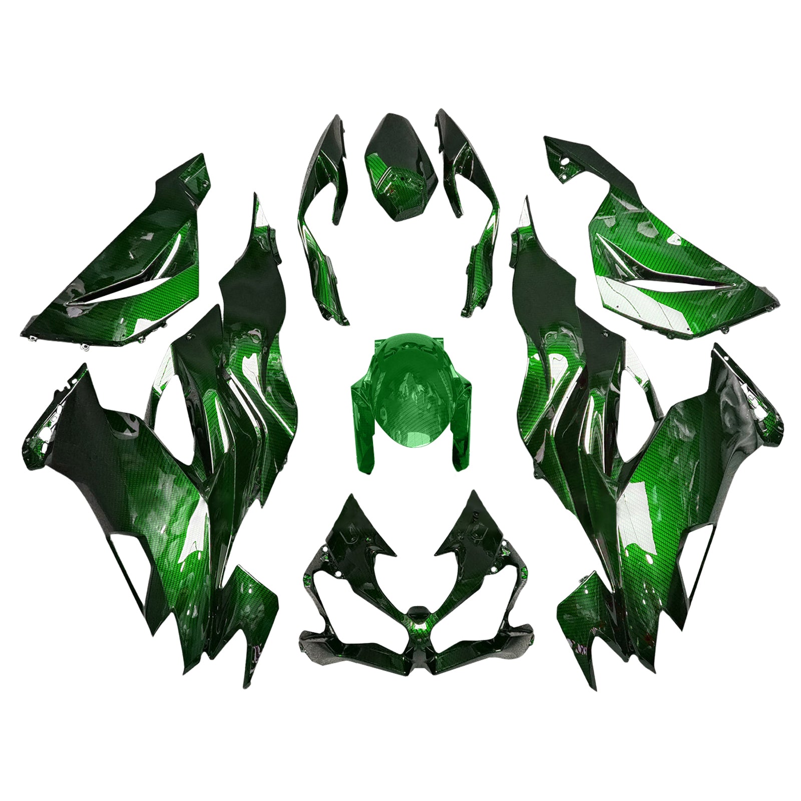 Kit de carenagem injeção ABS PLÁSTICO DE PLÁSTICOS ABS PARA KAWASAKI ZX6R 2019-2023