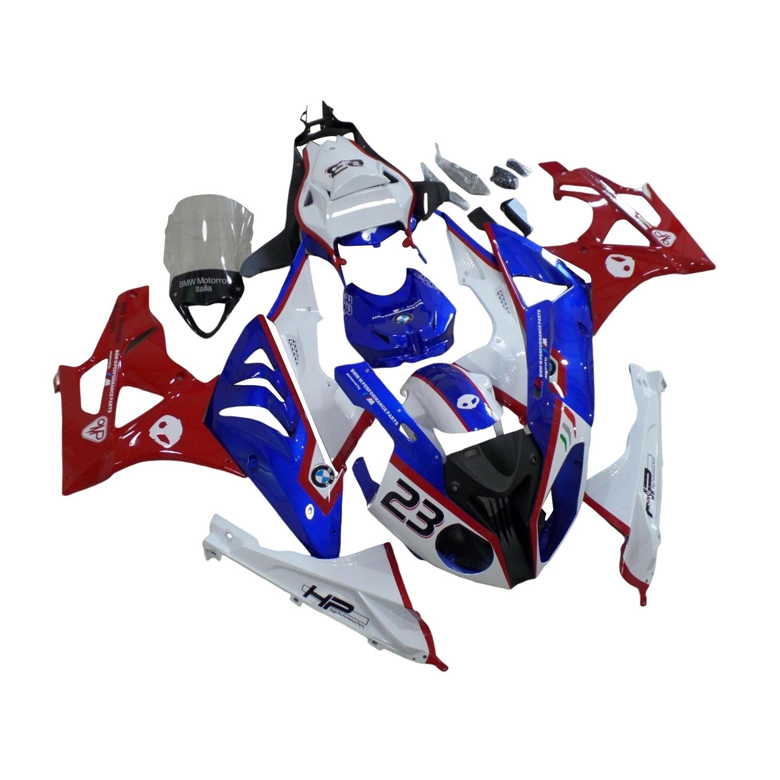 2015-2016 BMW S1000RR Kit de carénage Kit de carrosserie Plastique Abs