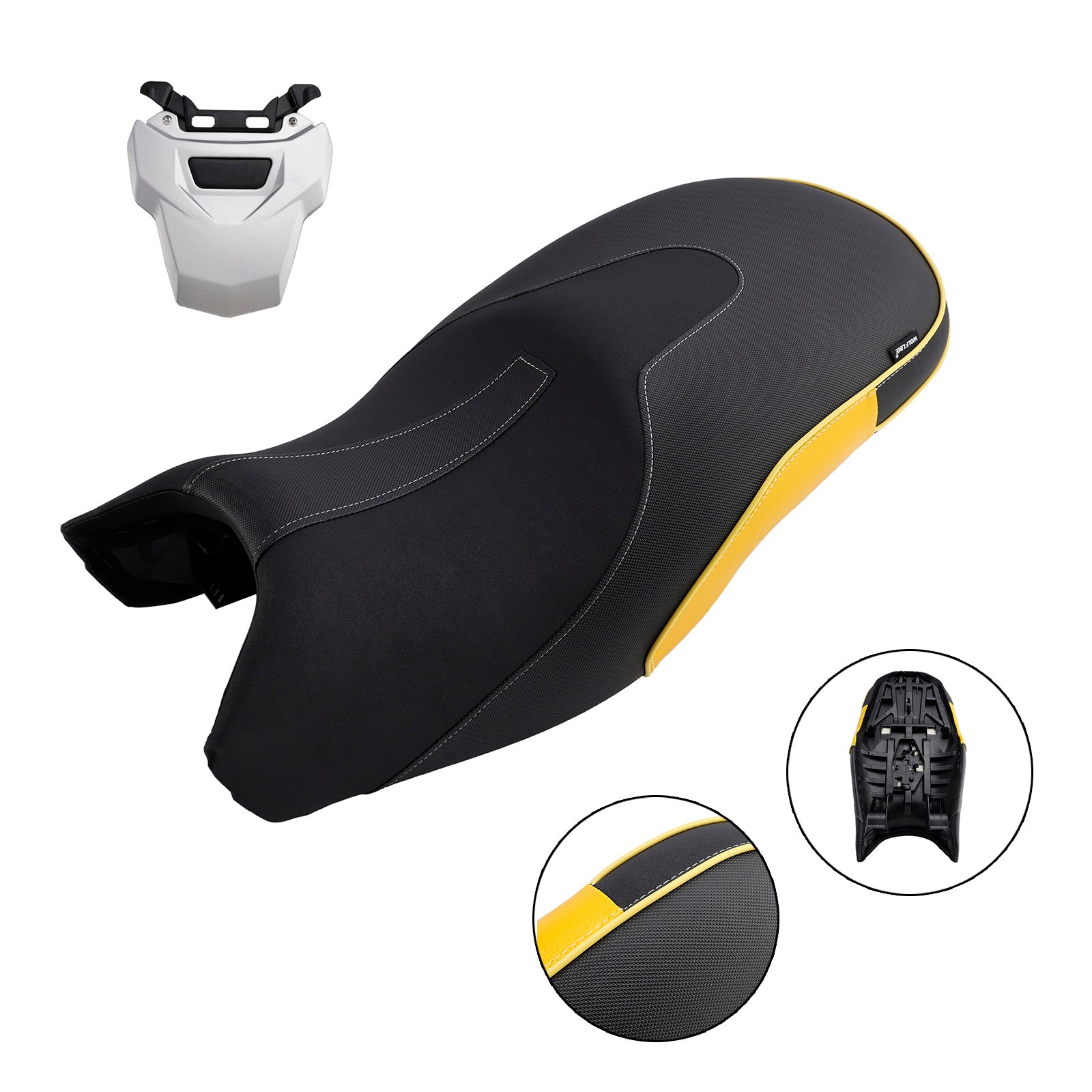 Byt ut bakre förarens passagerarsäte gul för BMW R1200GS 13-18 R1250GS