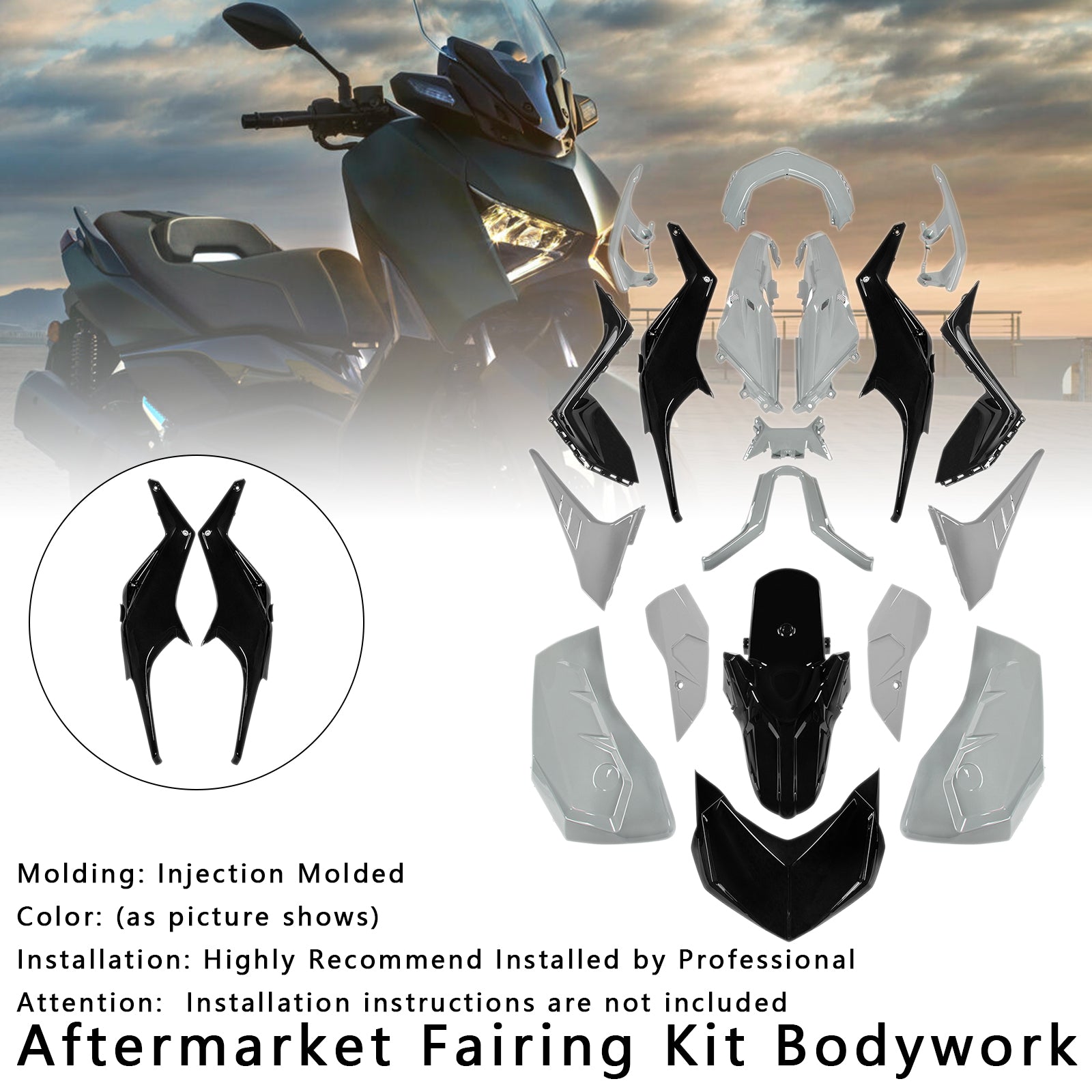 2023-2024 Yamaha X-Max 300 Xmax Injection Bodywork Fairring Kit