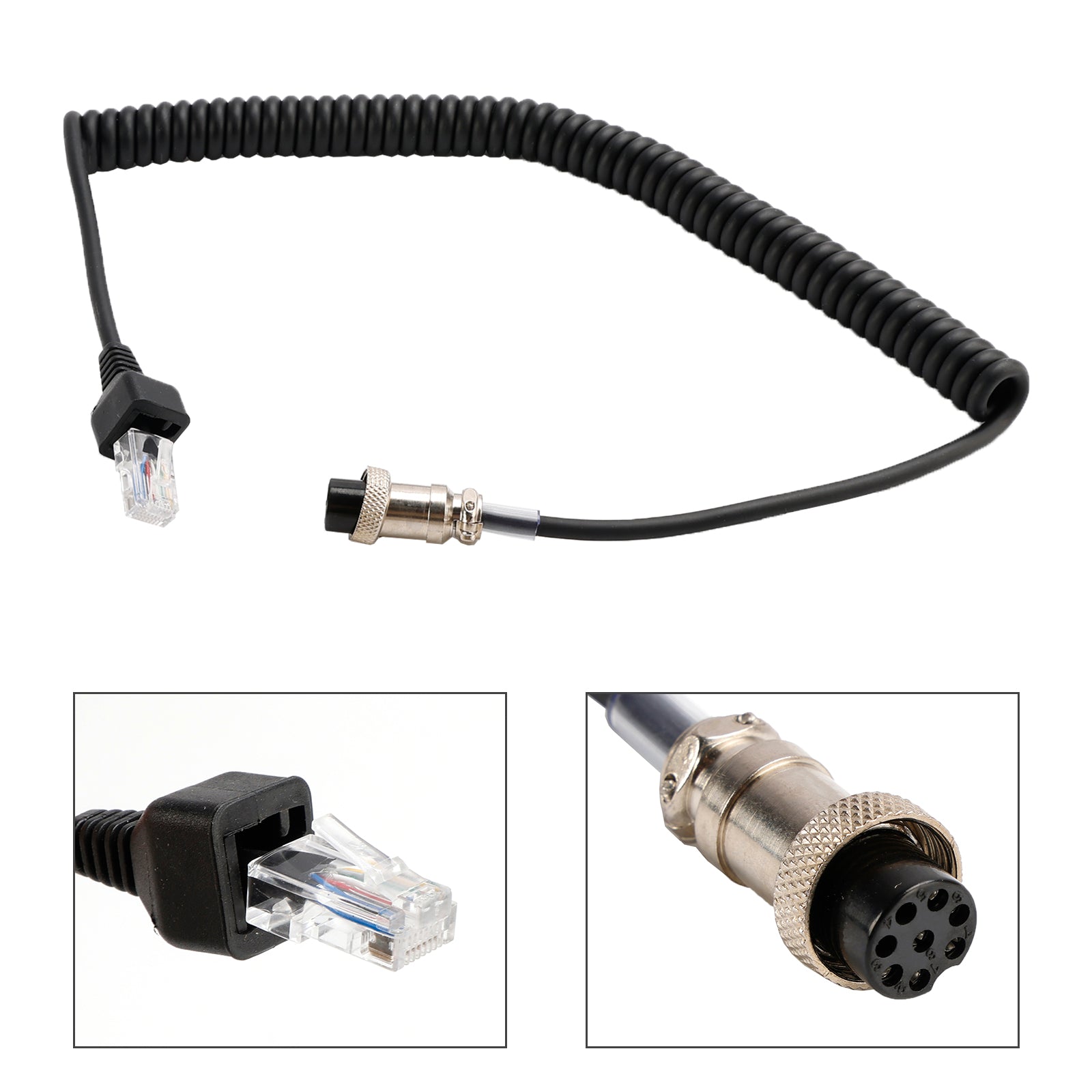 MH-31B8-mikrofonkabel för Yaesu ft 920 ft 950 ft 2000 Intercommikrofonkabel