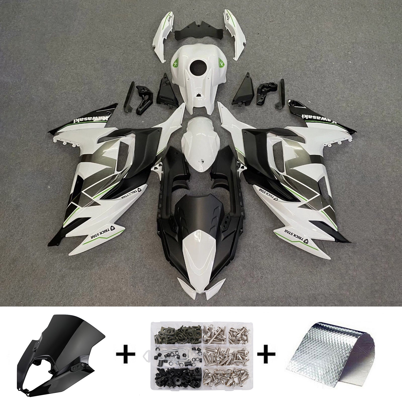 Kit carenatura iniezione Carrozzeria ABS adatto per Kawasaki ER-6F Ninja650 2020-2025