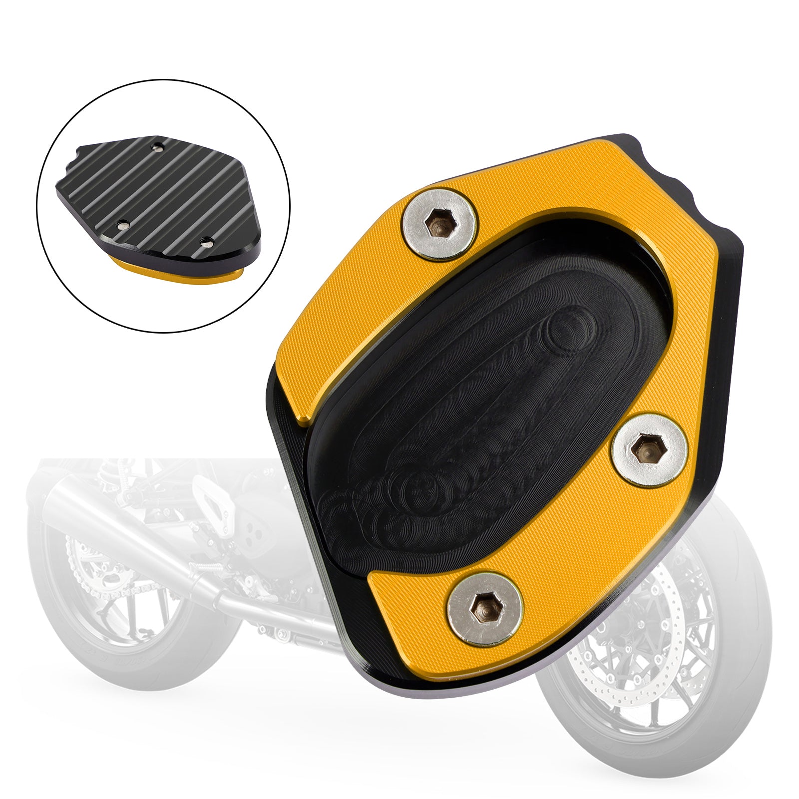 Almohadilla de placa ampliada de soporte para speed twin 1200 19-21 thruxton 1200/R 16-19