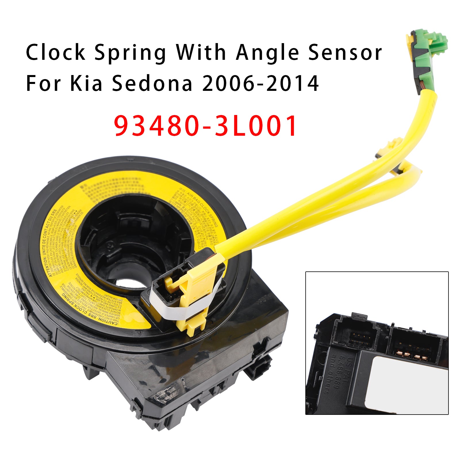 Clock Spring With Angle Sensor 93480-3L001 For Kia Sedona 2006-2014