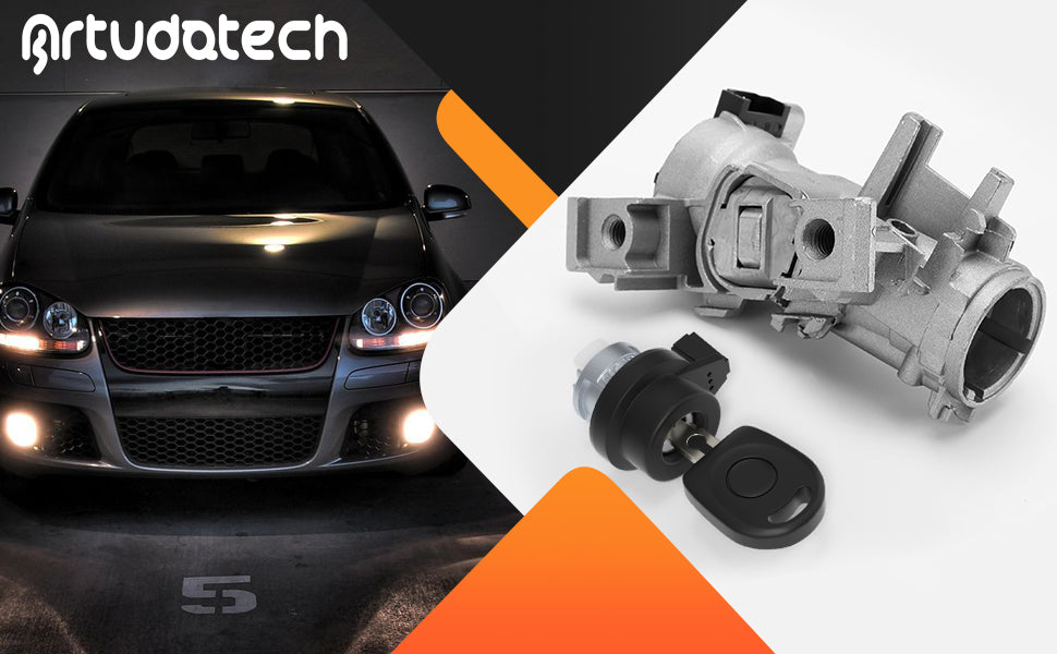 Audi VW Golf SEAT 1K0905851B Contactschakelaar met slotcilindersleutel