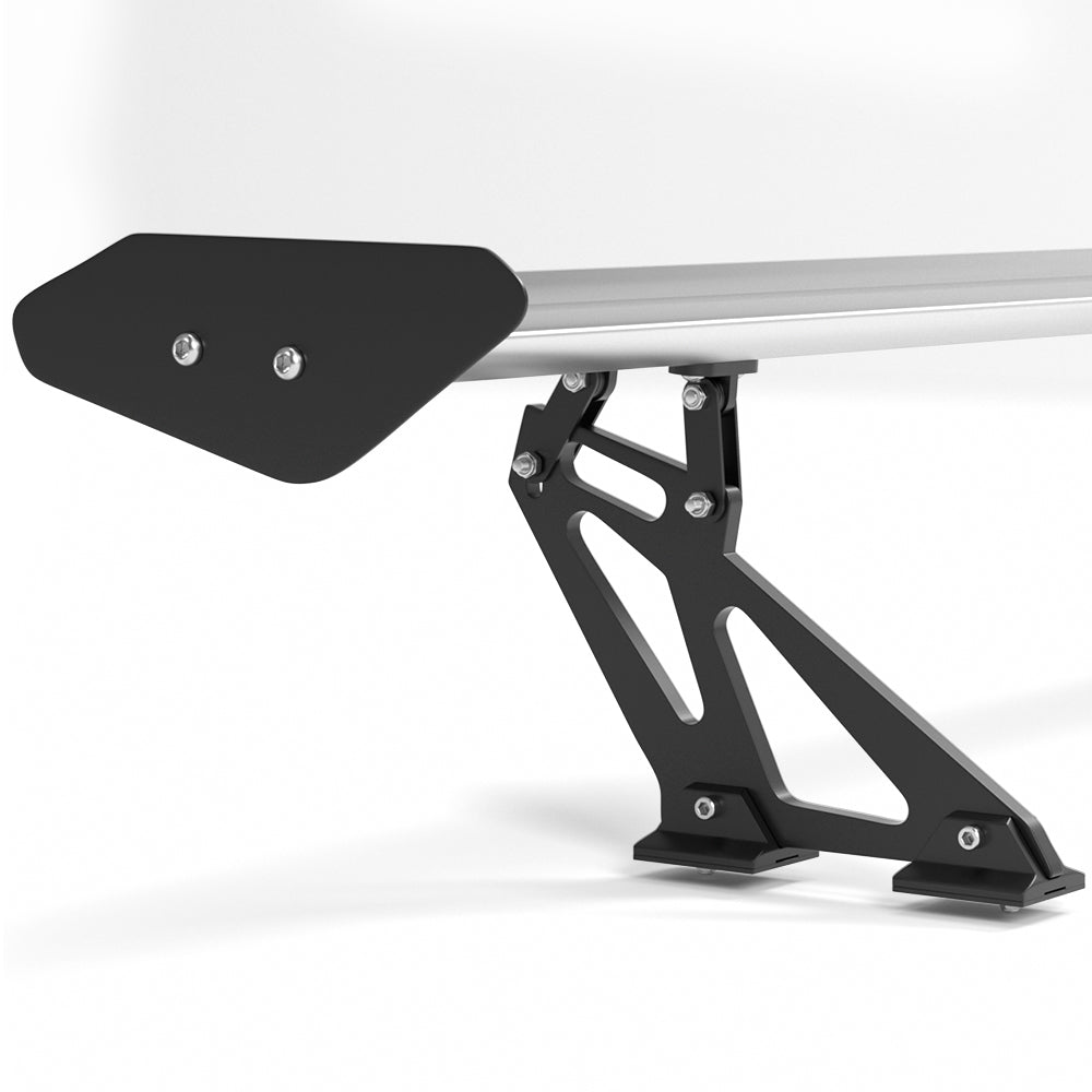 Alerón trasero universal de aluminio GT para maletero, color plateado #E1 genérico