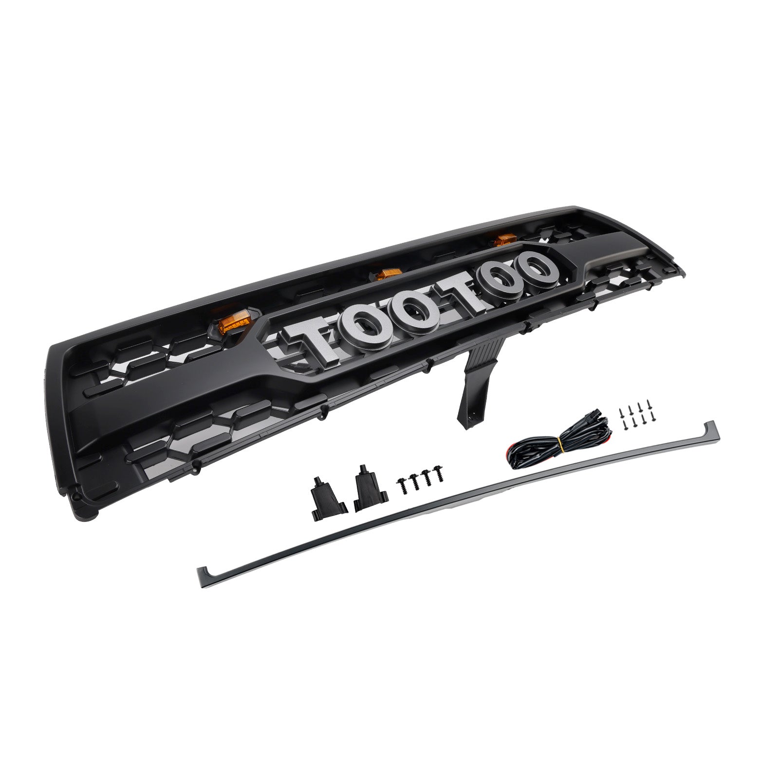 1996-2000 Toyota 4Runner With Led Matte Black Front Bumper Grill Grille