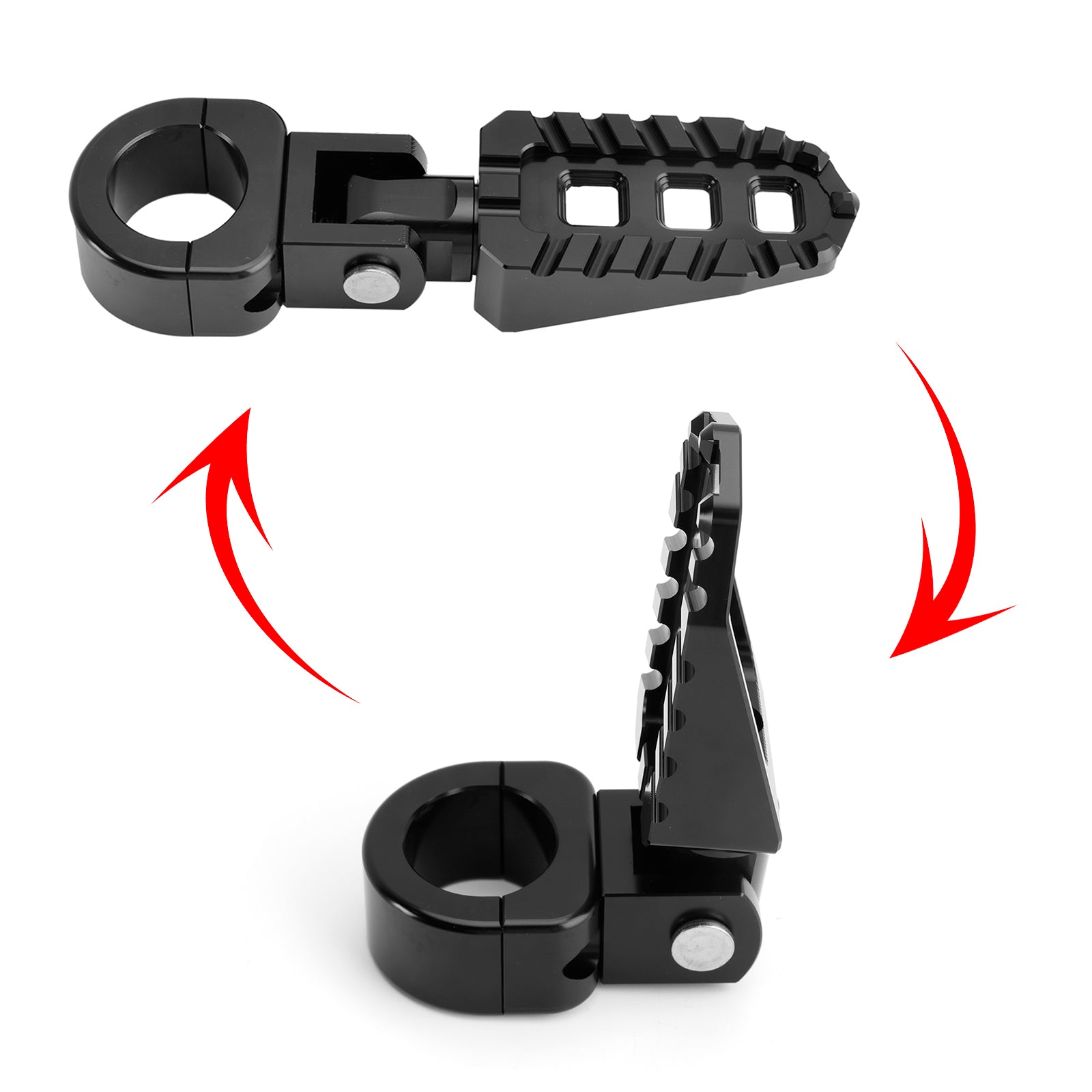 Apoios para os pés dianteiros universais adequados para motocicletas com 1.25" barras