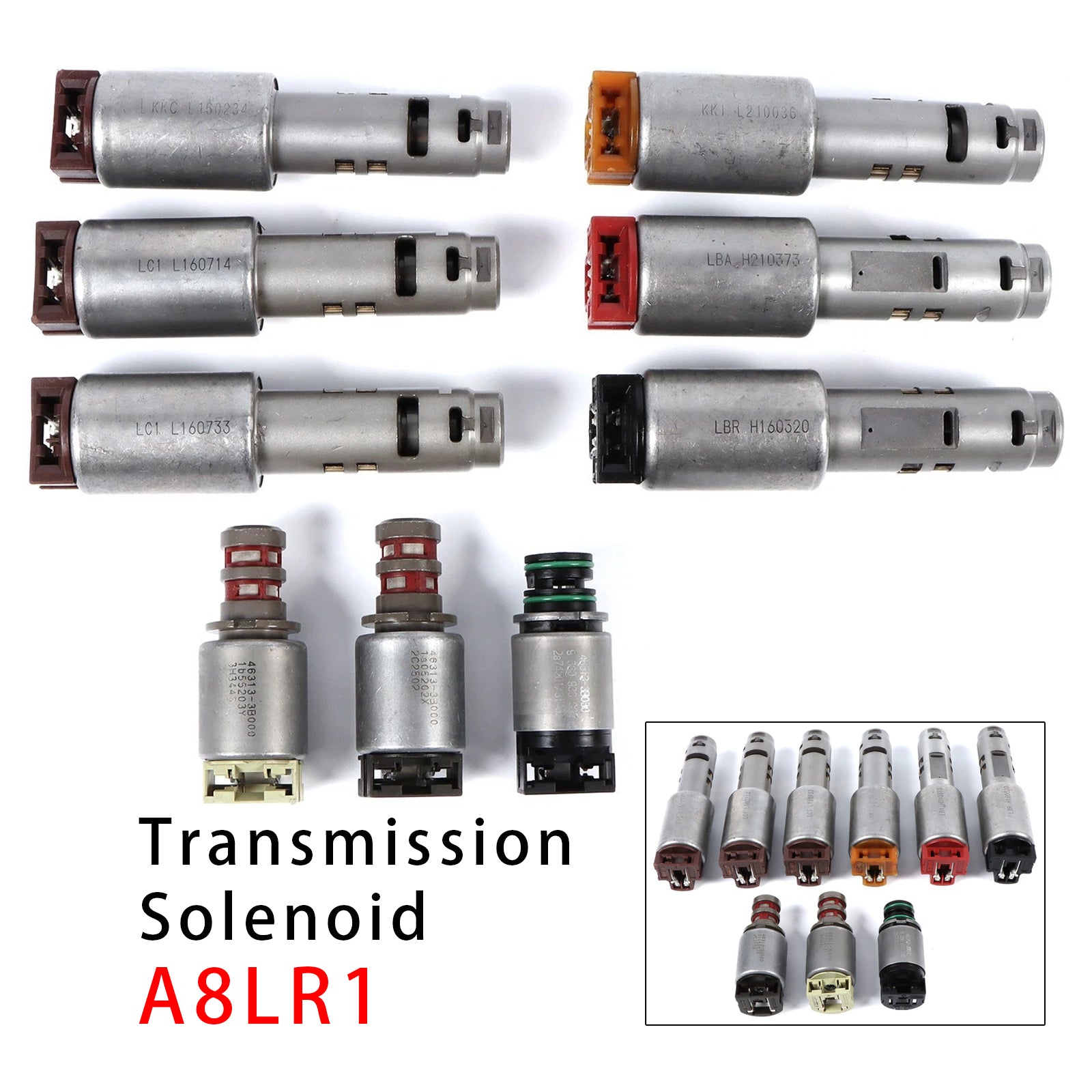 9PCS A8LR1 Transmission Solenoid Valve Kit For Hyundai Genesis 2011-2016