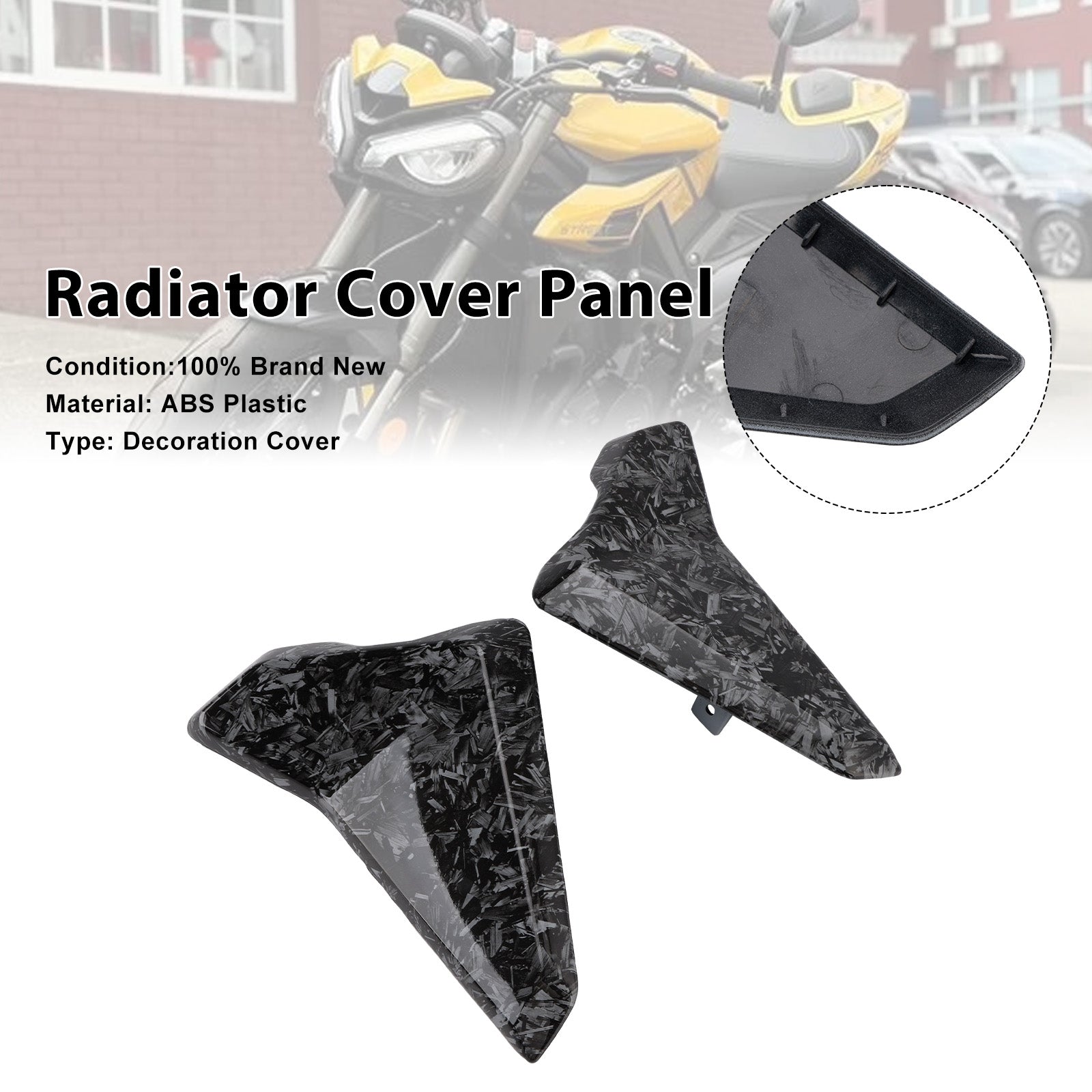 Radiator Side Cover Fairing Panels For Street Triple 765 R/RS 2023-2025