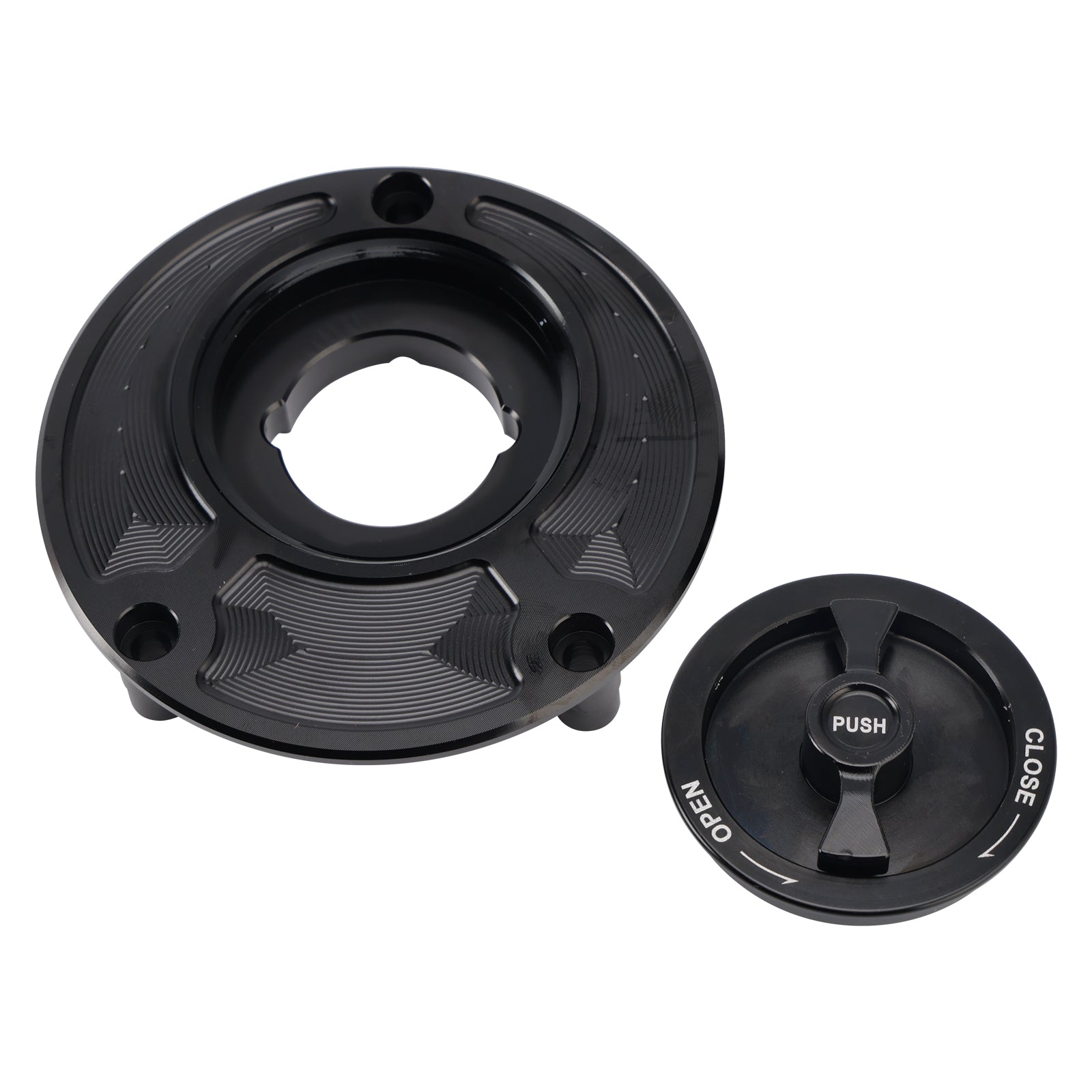 Bouchon de remplissage de carburant sans clé noir CNC, pour Yamaha FZ1 FZ6 FZ8 YZF R1 R6 R3 FZR 750