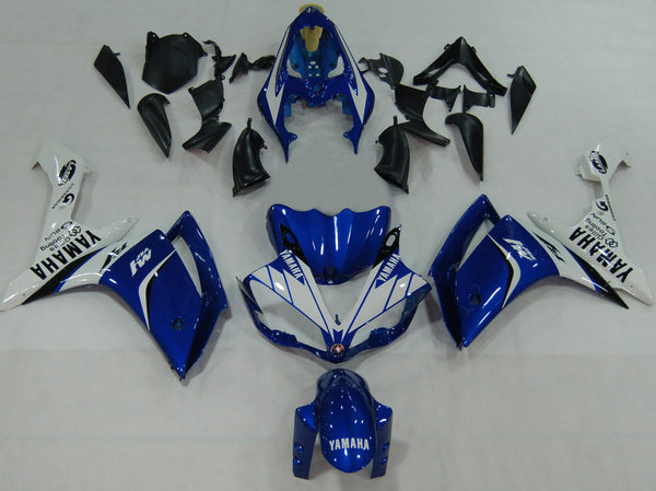 2007-2008 Yamaha YZF-R1 Blue White Racing Fairings Generic