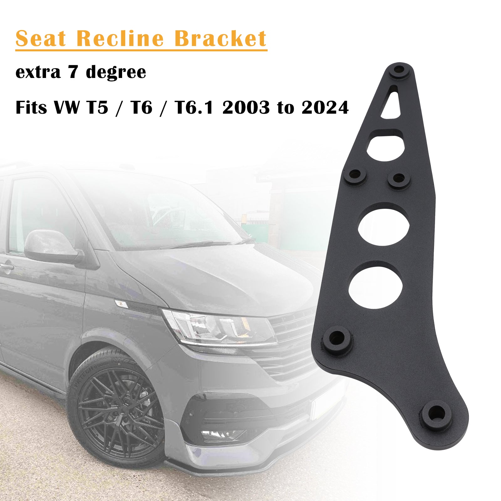 2003-2024 VW Transporter T5 T6 Double Passenger Seat Extra Recline Bracket
