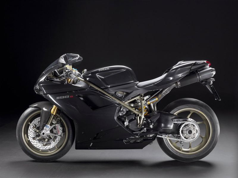 2007-2012 Ducati 1098/1198/848 Black Bodywork Fairing ABS Injection Mold 14