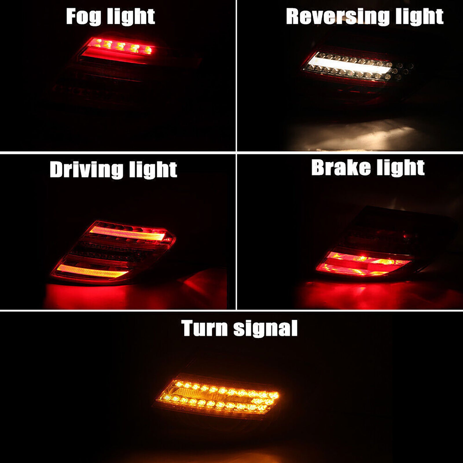 MERCEDES-BENZ 2011-2014 W204 Feu arrière gauche et droit C250 C300 C350 C63 2049060603/4