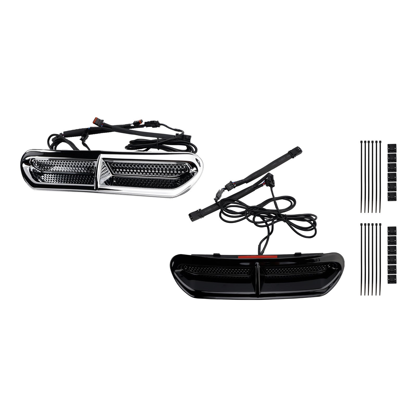 Front Fairing Air Vent LED Light For Touring Street Glide 2014-2024