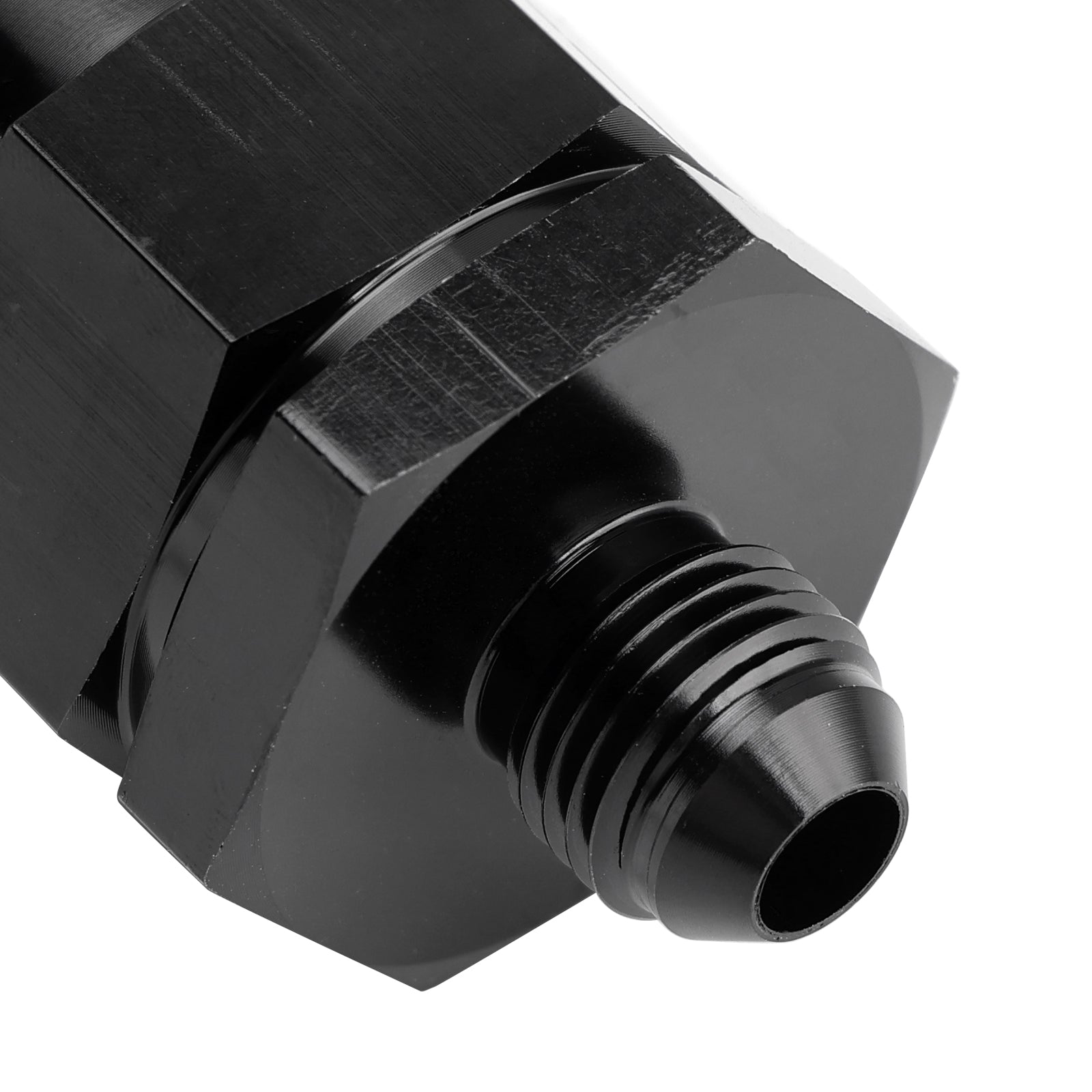 AN6 Black Inline Fuel Systems Filter Adapter With 30 Micron Filter Element
