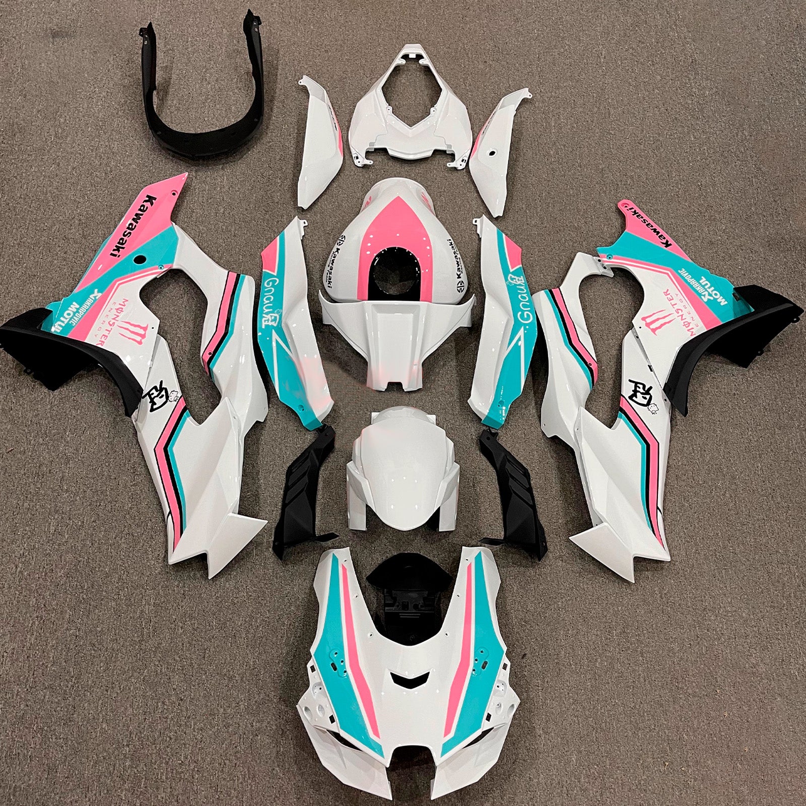 Kit carenatura iniezione Carrozzeria ABS adatto per Kawasaki ZX-10R ZX-10RR 2021-2025
