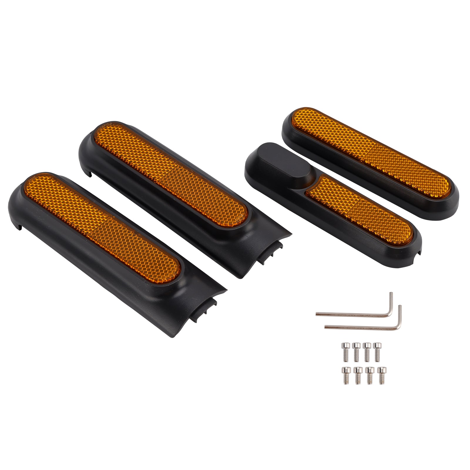 Conjunto de 4 tampas laterais de scooter com refletor traseiro para Xiaomi 4 Pro (1ª geração)