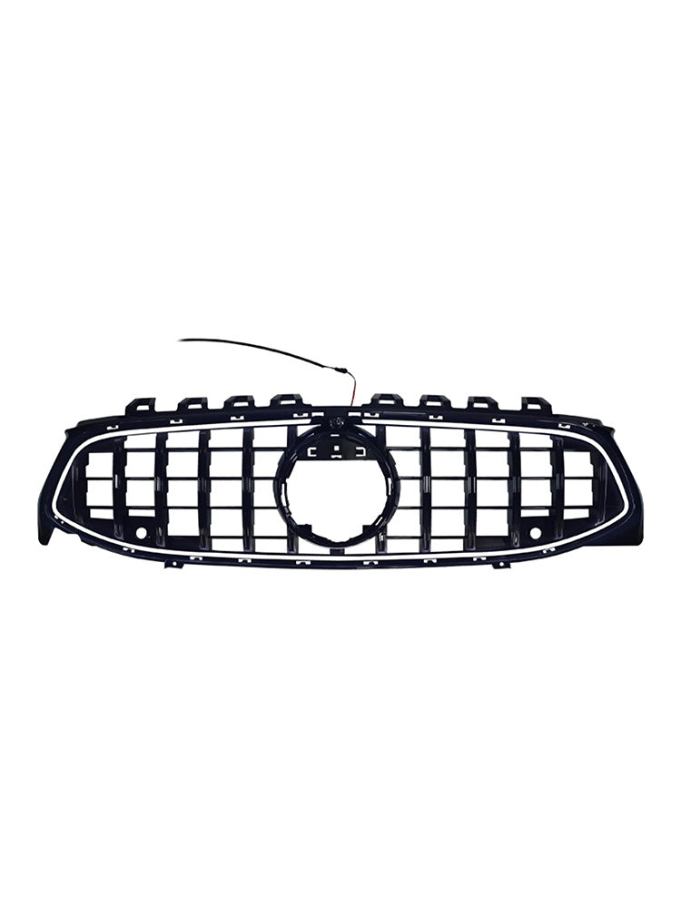 Black Front Bumper Grille Grill Fit Mercedes CLA-Class W118 C118 2020-2024 GT