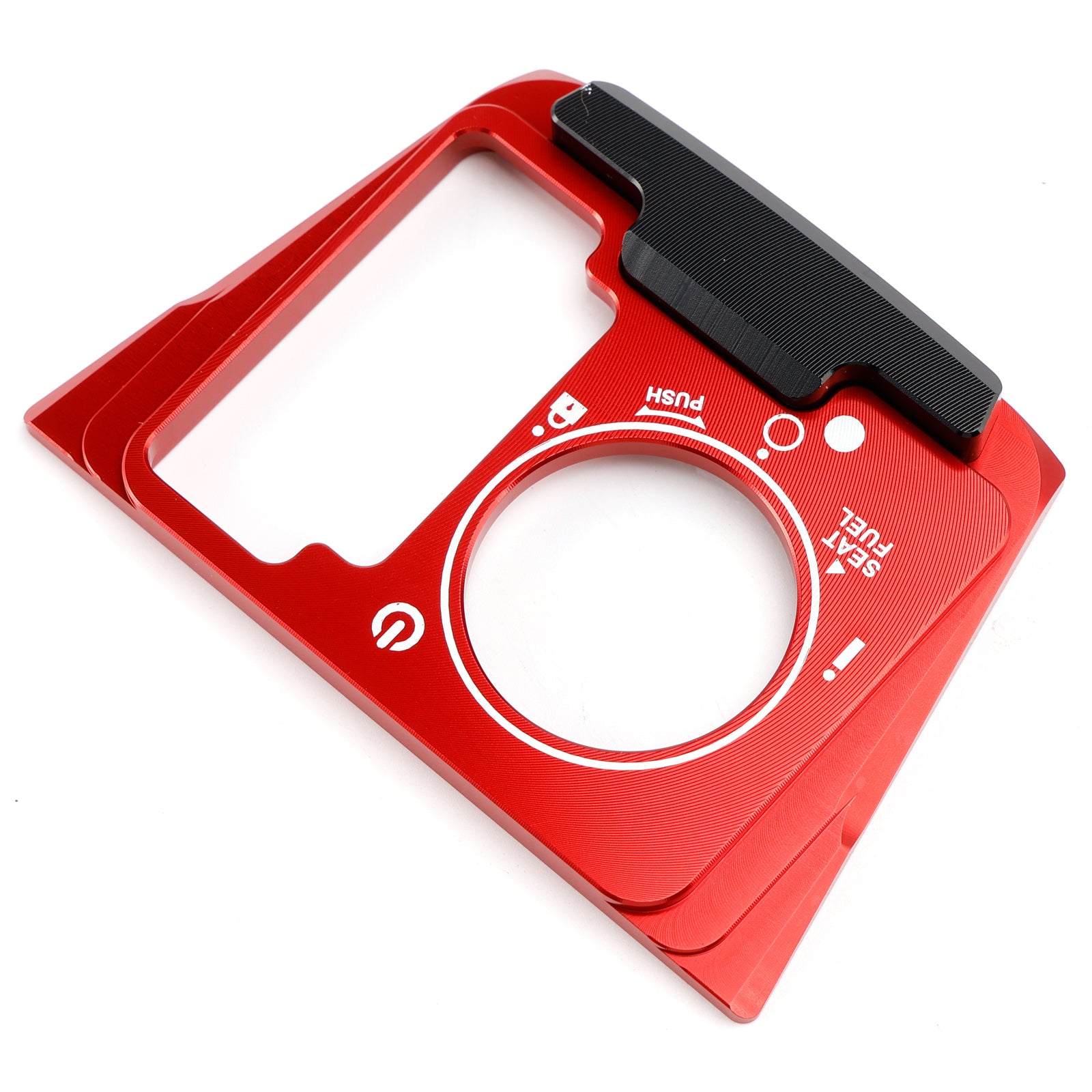 Aluminum Key Cylinder Cover Red For Honda NSS 350 Forza 350 300 2018-2023
