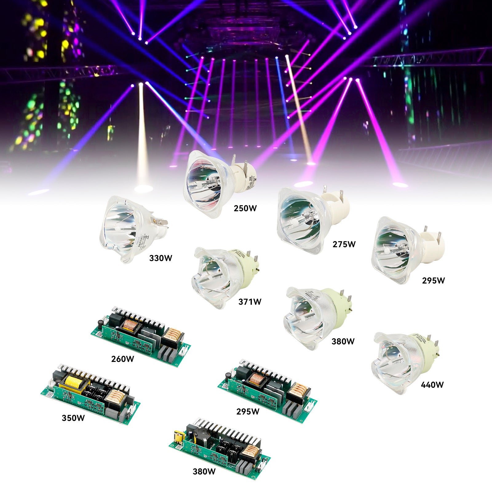 Vervanging Moving Head Beam Lamp 260W 295W 350W 380W Ballast Voeding MSD