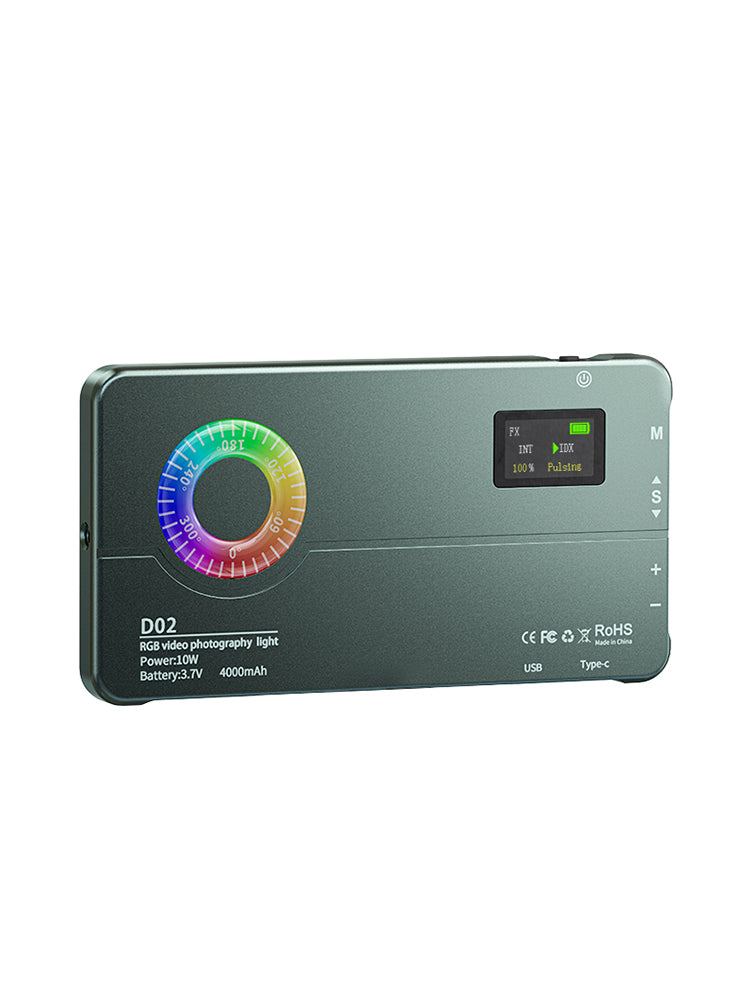 D02 RGB Fill Light Video Camera Mobiltelefon live i full färg LED-fyllningsljus