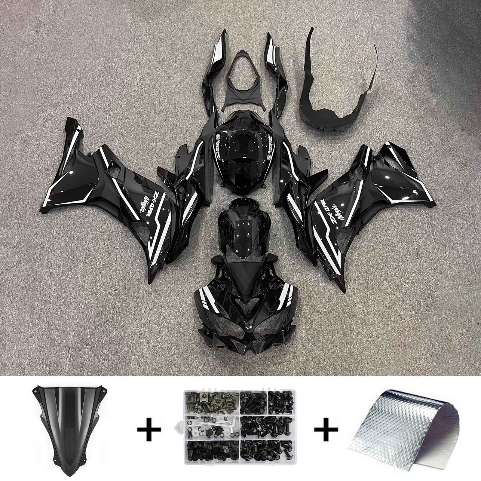 2019-2025 Kawasaki Ninja ZX-25R Amotopart Injection Fairing Kit Bodywork ABS #104