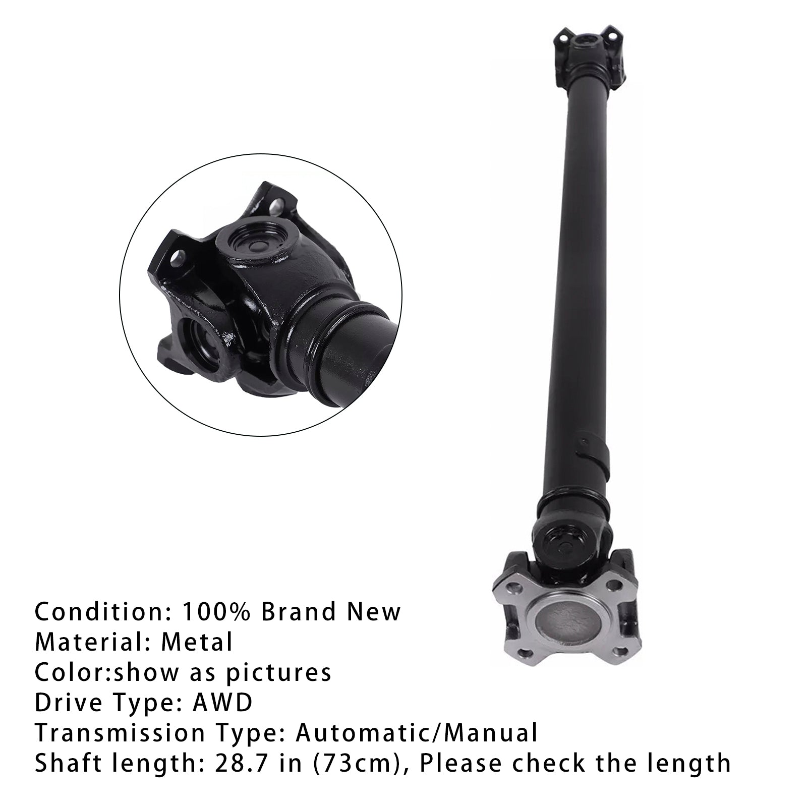 2007-2008 BMW 335XI AWD, trans automático; AWD Front Drive Shaft 26207529294 26207629987