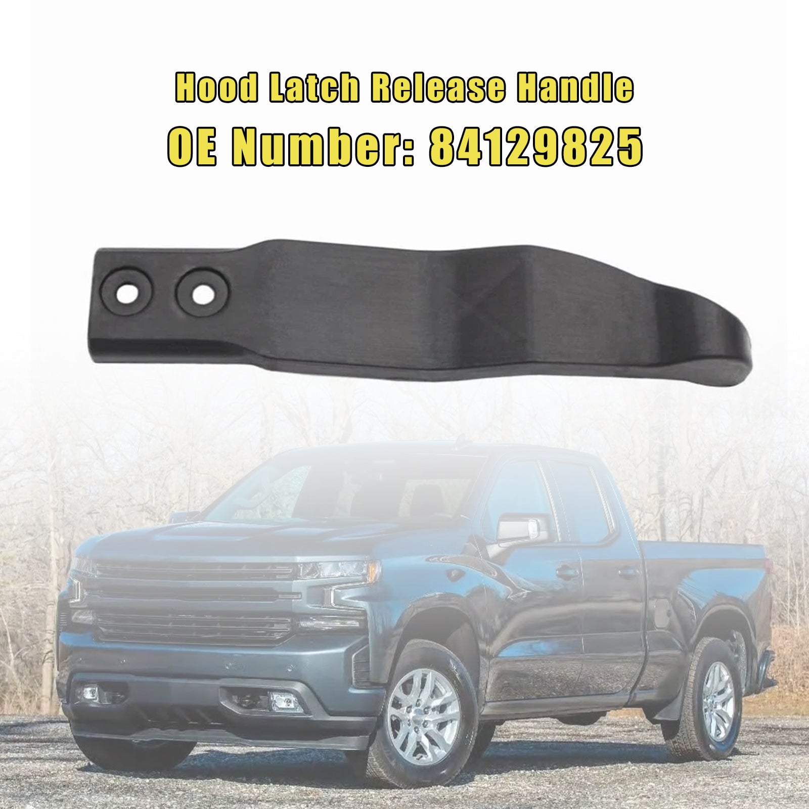 Hood Latch Release Handle 84129825 for Chevy Silverado 1500 2019 2020 2021