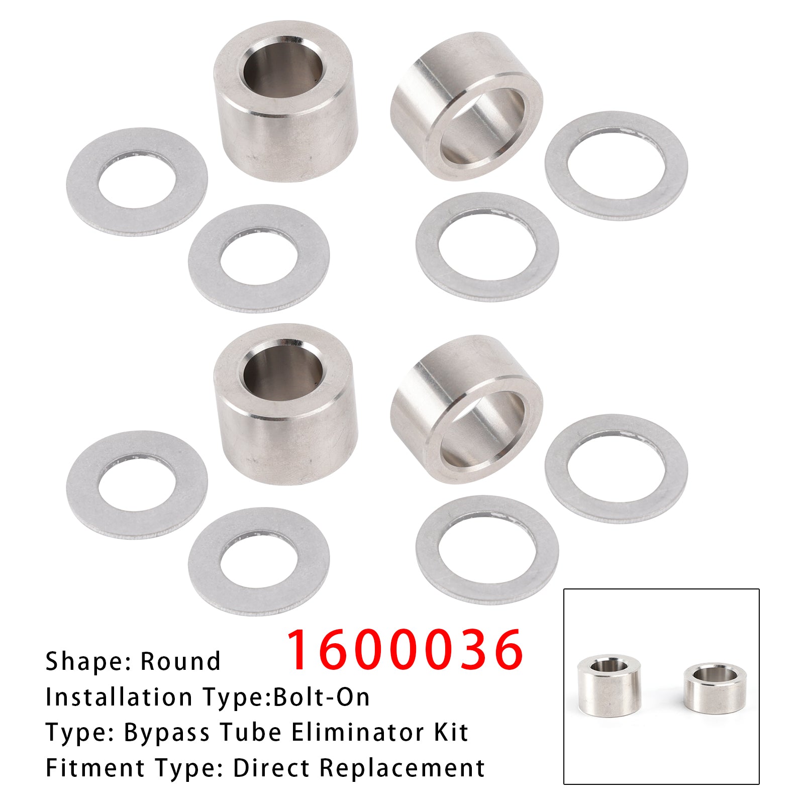 2Pack 1600036 Bypass Tube Eliminator Kit Aluminum Shunts And Sealing Washers