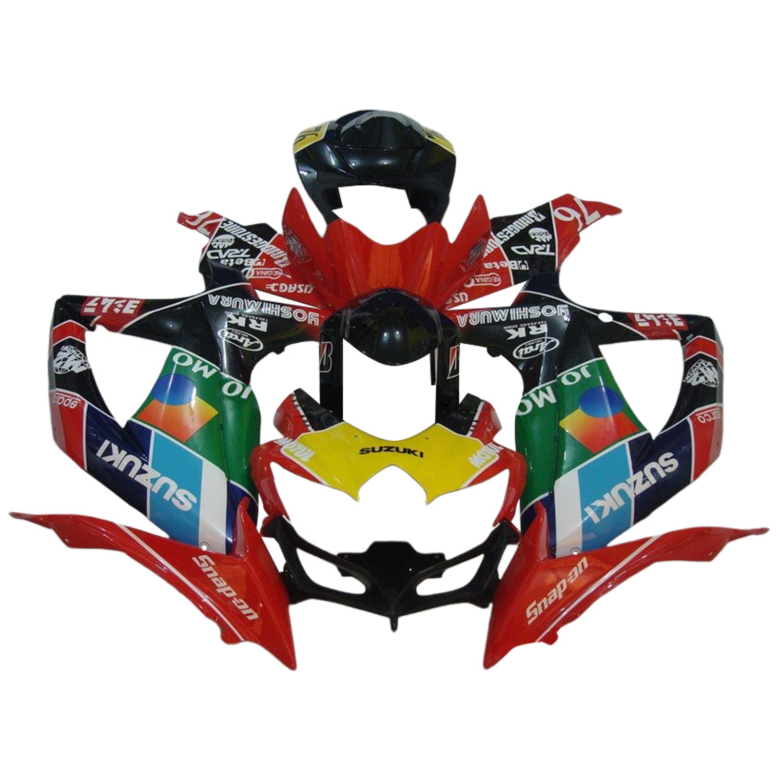 2008-2010 Suzuki GSXR 600/750 K8 Injeksjon Fairing Kit karosseri plast abs ABS