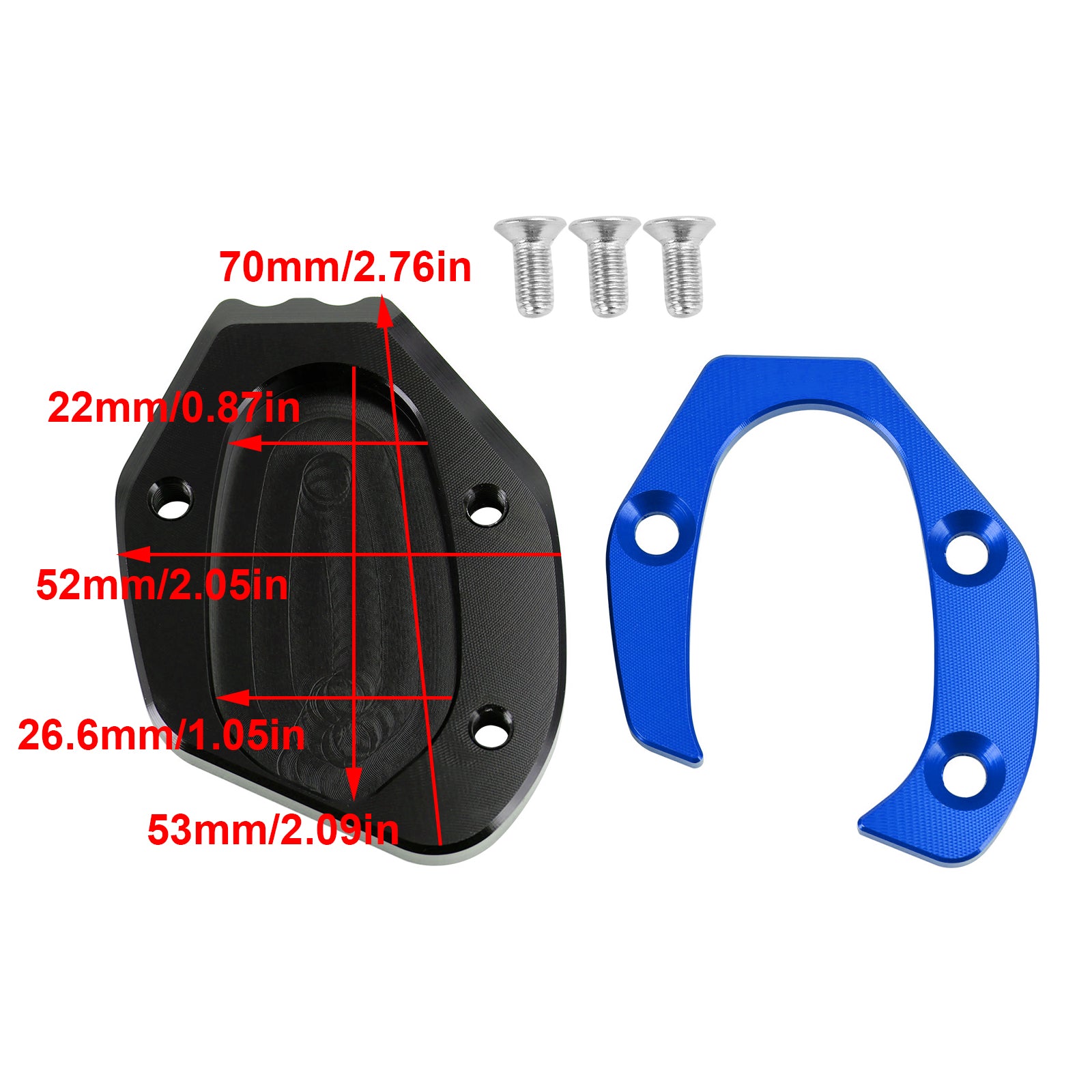 Almohadilla de placa ampliada de soporte para speed twin 1200 19-21 thruxton 1200/R 16-19