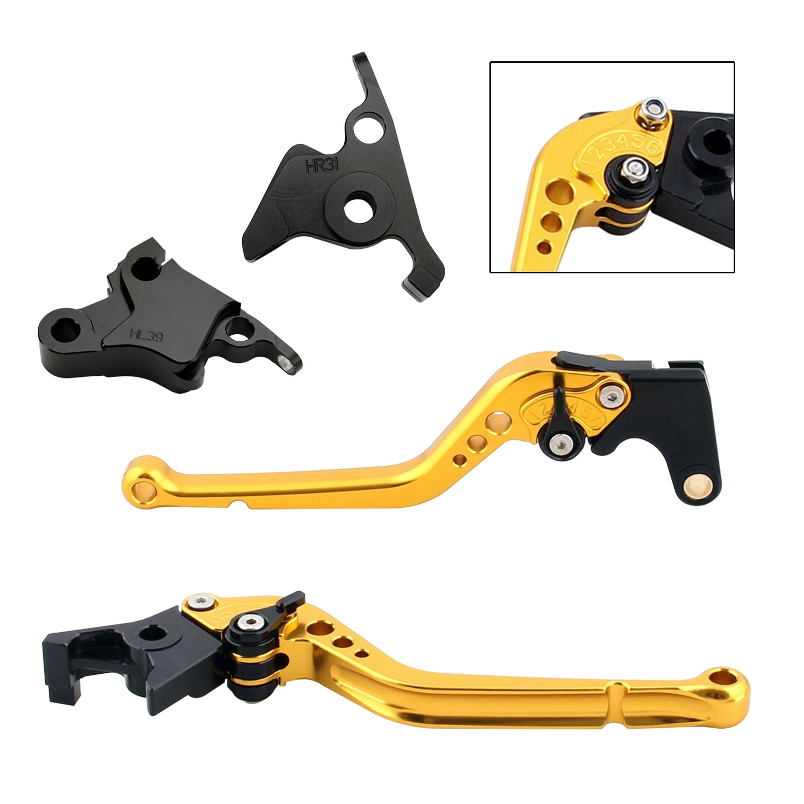 Palanca de freno de embrague larga apta para CFMOTO 450SS 450SR 21-23 450NK 23-24