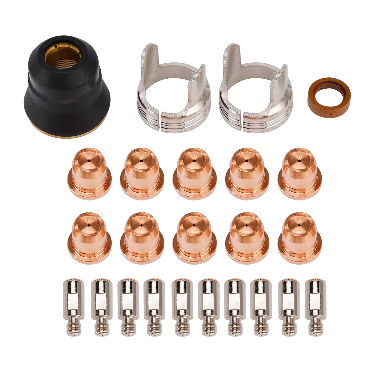 Consommables d'électrode de pointe de torche de découpe Plasma IPT40, 24 pièces, pour CUT-55DS CUT-65DS