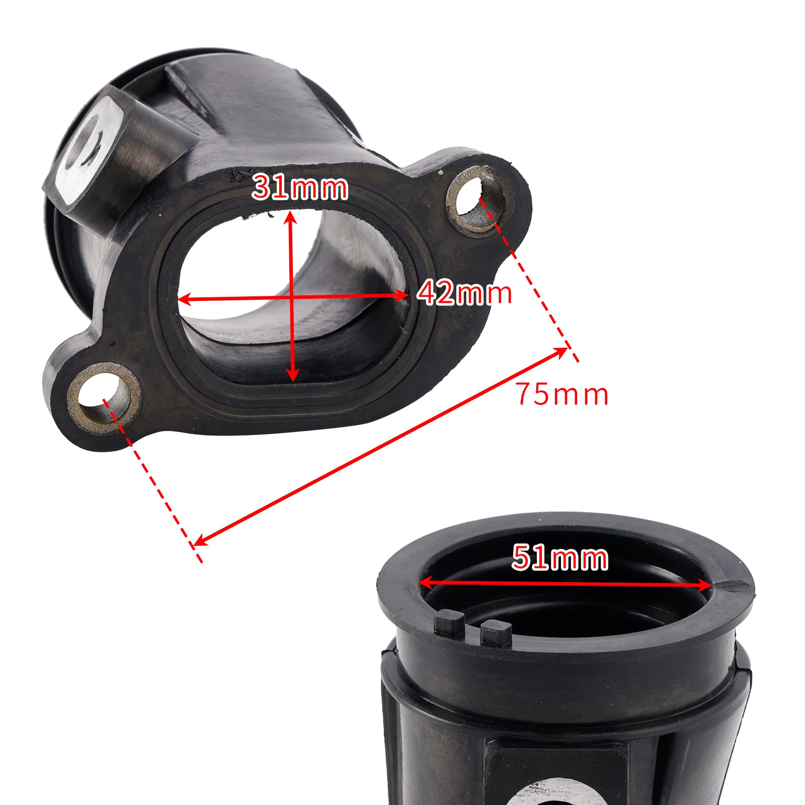 Gasklephuisadapter voor Polaris 2012-2016 Ranger Sportsman ACE RZR 570 EFI