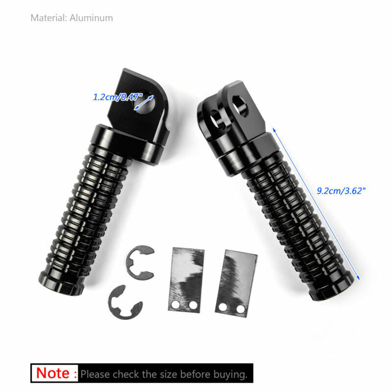 400 CNC KAWASAKI 300 FOOTPEGS 650 NINJA FRED R 250 1000 R BLAK GB FOOTRESTS