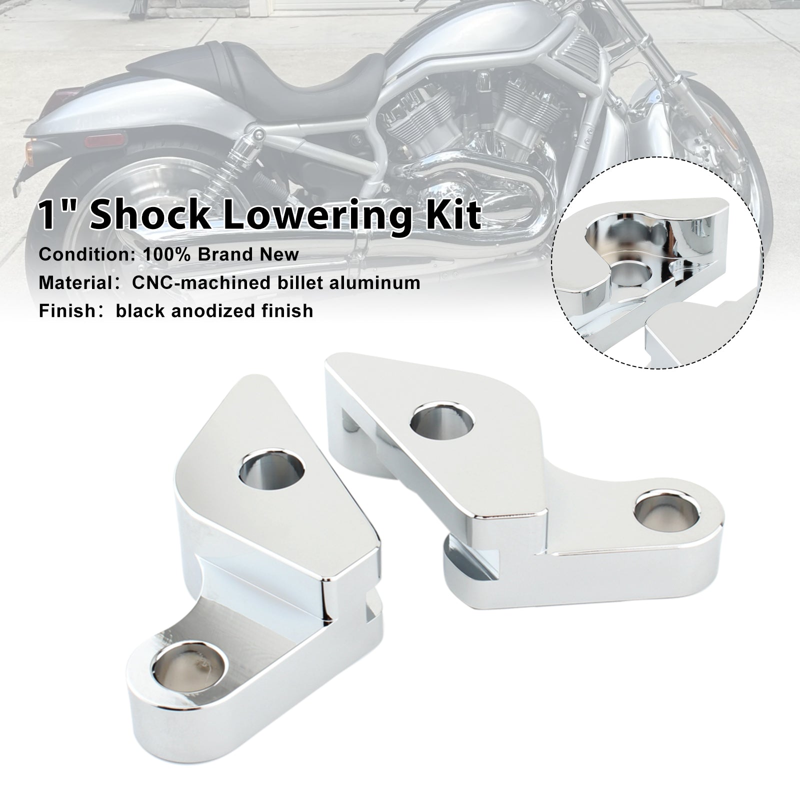 2007-2017HARLEY VRSC V-ROD 1" Shock Lowering Kit