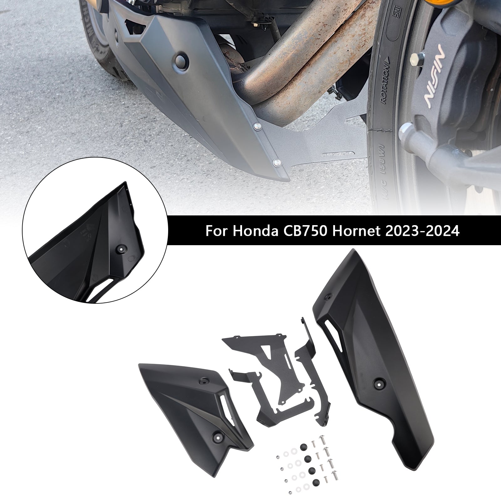 2023-2024 Honda CB750 Hornet Lower Pan Moteur Plate de protection moteur