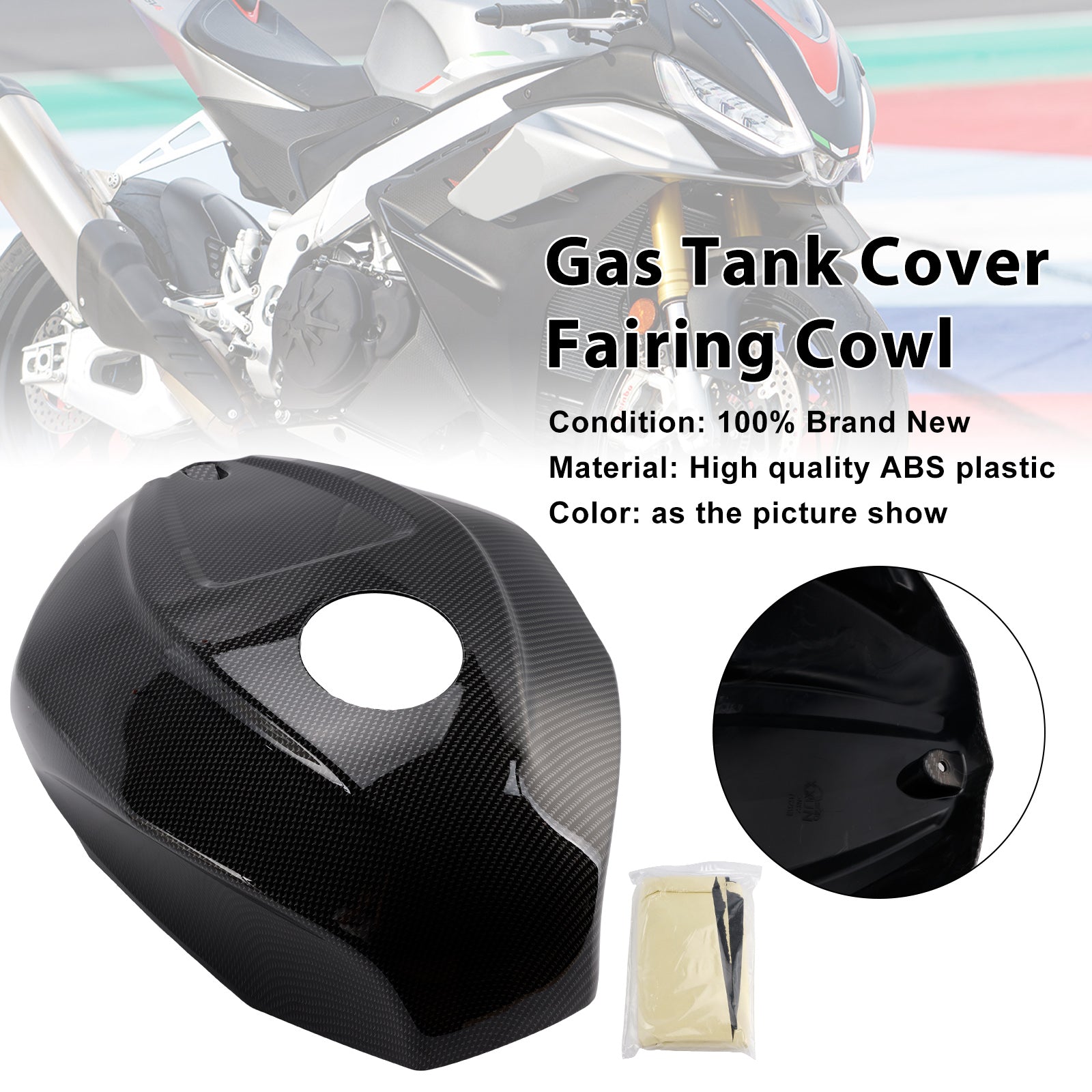 Capot de carénage de garniture de couvercle de réservoir d'essence Aprilia RSV4 2021-2024