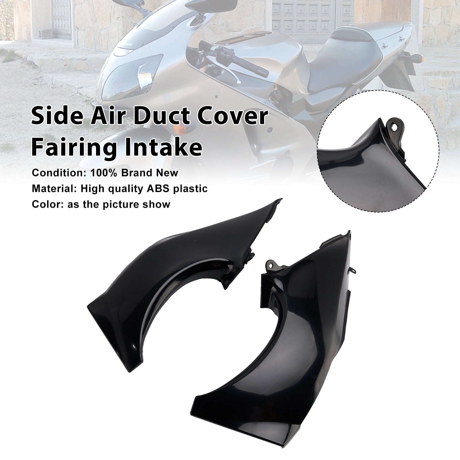 2000 2001 Kawasaki ZX12R Side Air Duct Cover Fairing Intake