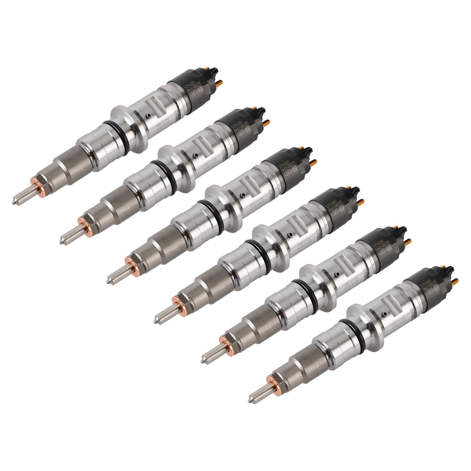 6Pcs Fuel Injector For Cummins ISB 6.7L QSB 4.5L 6.7L 5254261 0445120177