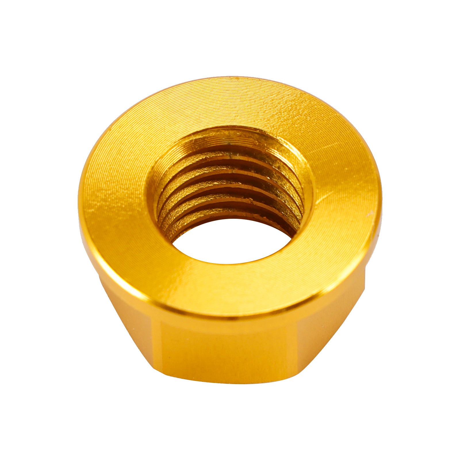 Paquet de 6 écrous de bride de pignon arrière en aluminium M10X1.5mm or pour moto vélo